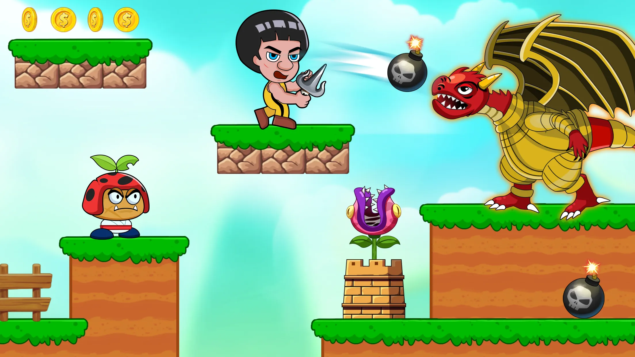 Super Lee Bros: Run & Fighting | Indus Appstore | Screenshot