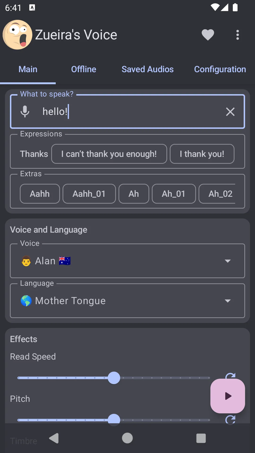 Zueira’s Voice: Text to Speech | Indus Appstore | Screenshot