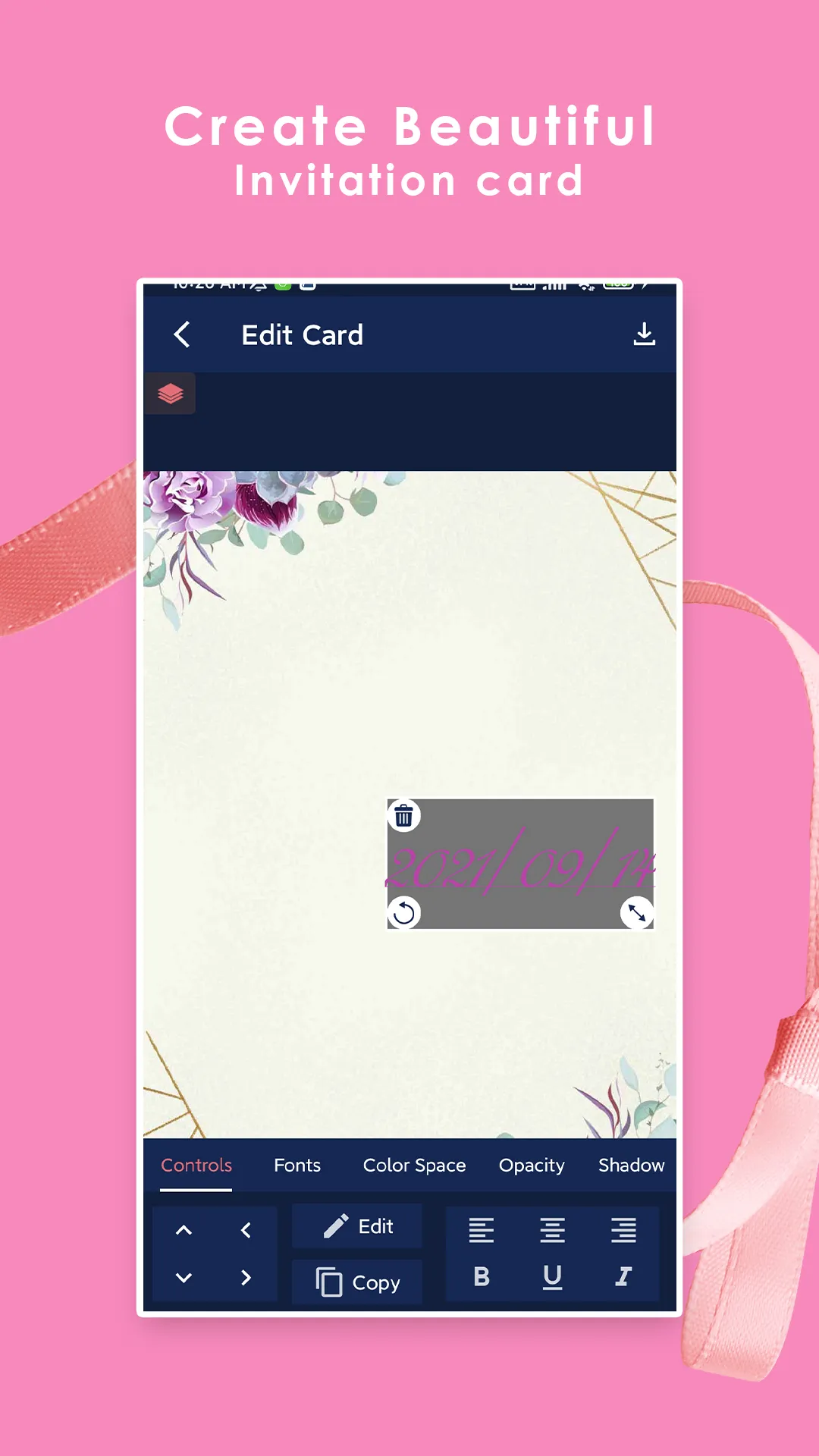 Invitation Maker-Greeting Card | Indus Appstore | Screenshot