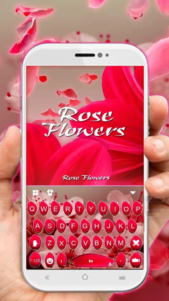 Love Rose Keyboard Theme | Indus Appstore | Screenshot