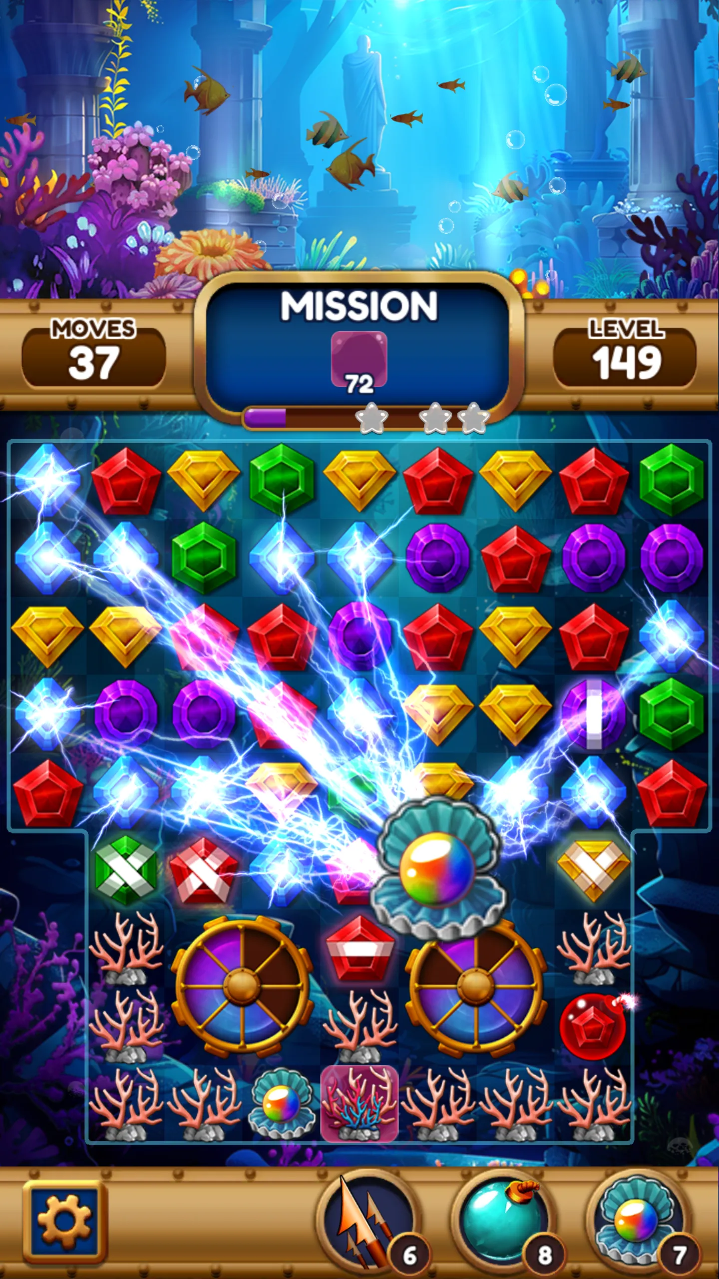 Jewel of Deep Sea: Match3 Game | Indus Appstore | Screenshot