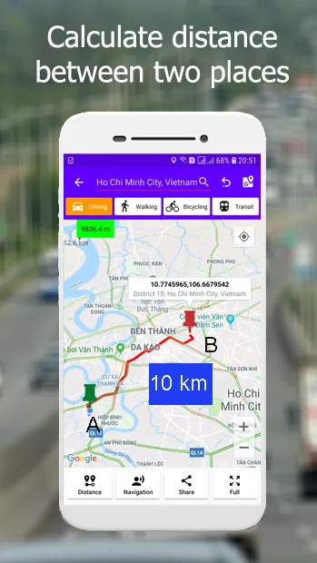 Maps Distance Calculator | Indus Appstore | Screenshot