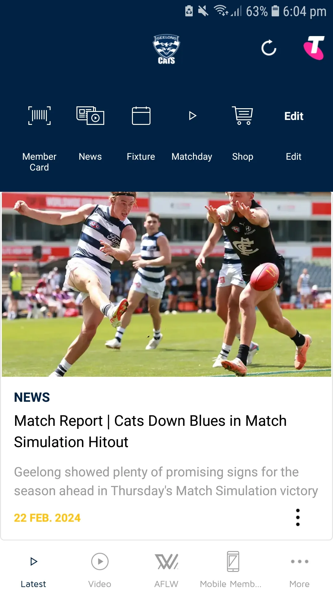 Geelong Cats Official App | Indus Appstore | Screenshot