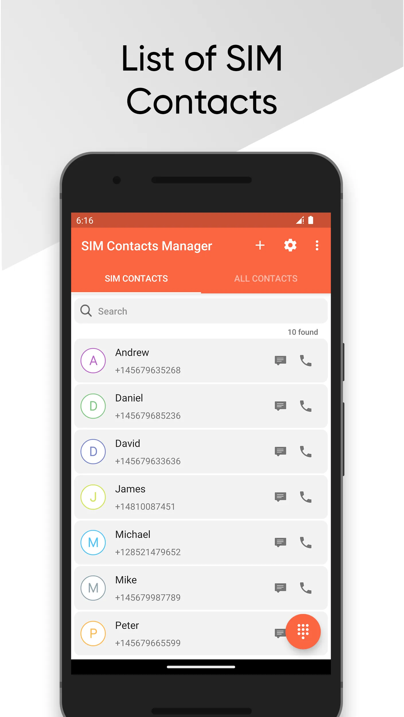 SIM Contacts Manager | Indus Appstore | Screenshot