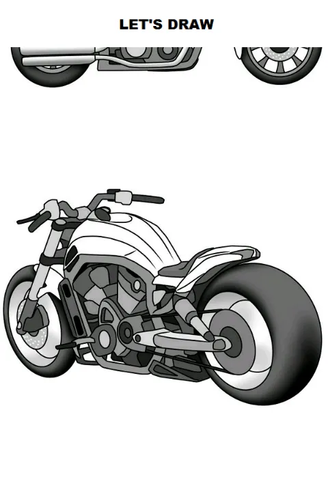 Draw Motorcycles: Cruiser | Indus Appstore | Screenshot