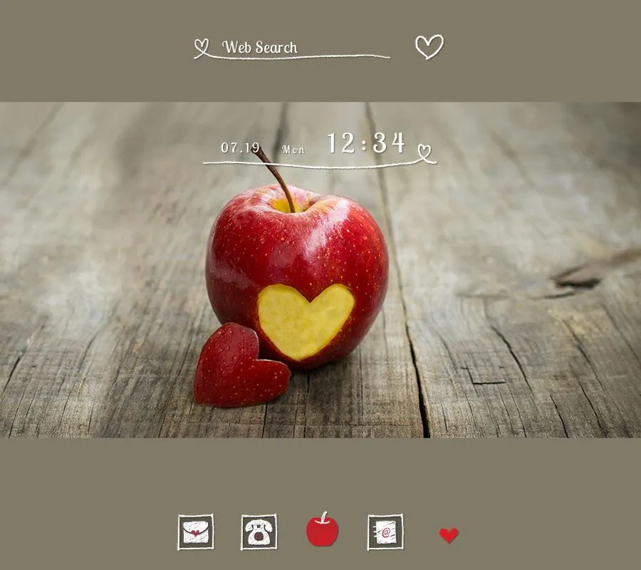 Heart Apple Theme +HOME | Indus Appstore | Screenshot