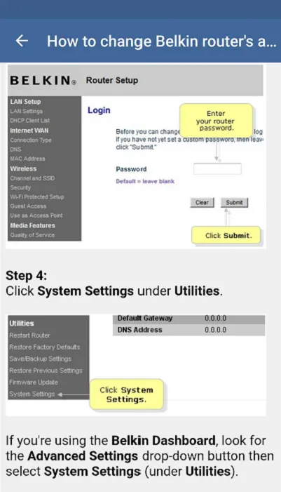 Belkin Router/Extender Guide | Indus Appstore | Screenshot