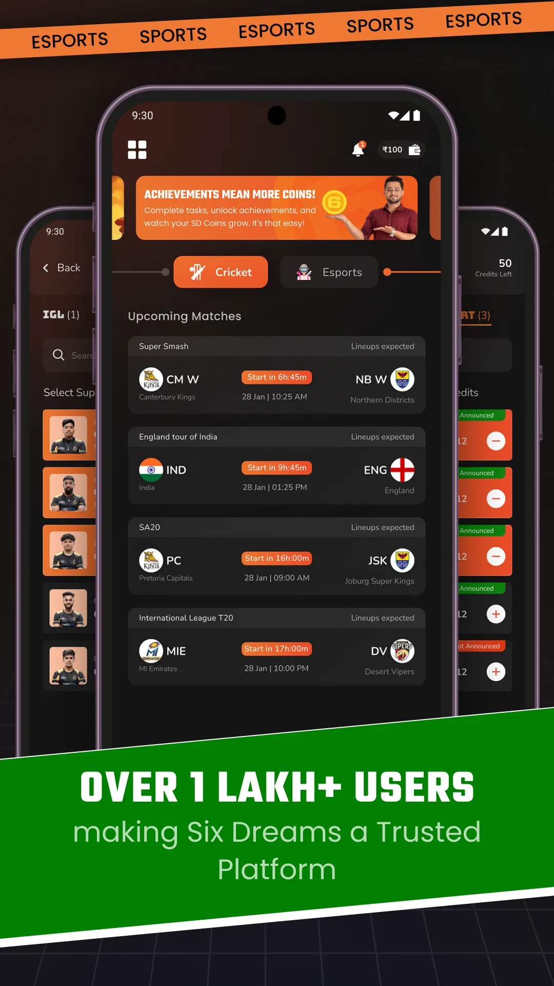 Six Dreams Fantasy Cricket App | Indus Appstore | Screenshot