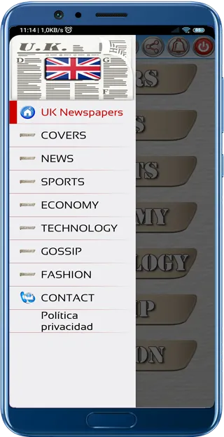 UK Newspapers and Magazines | Indus Appstore | Screenshot