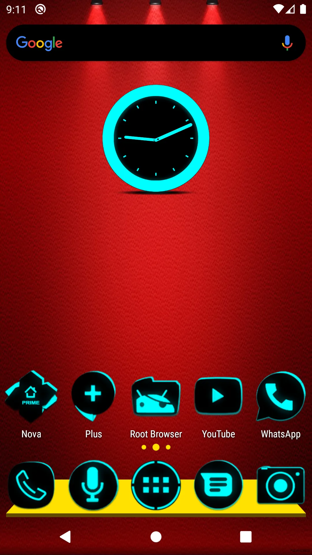 Flat Black and Cyan Icon Pack | Indus Appstore | Screenshot