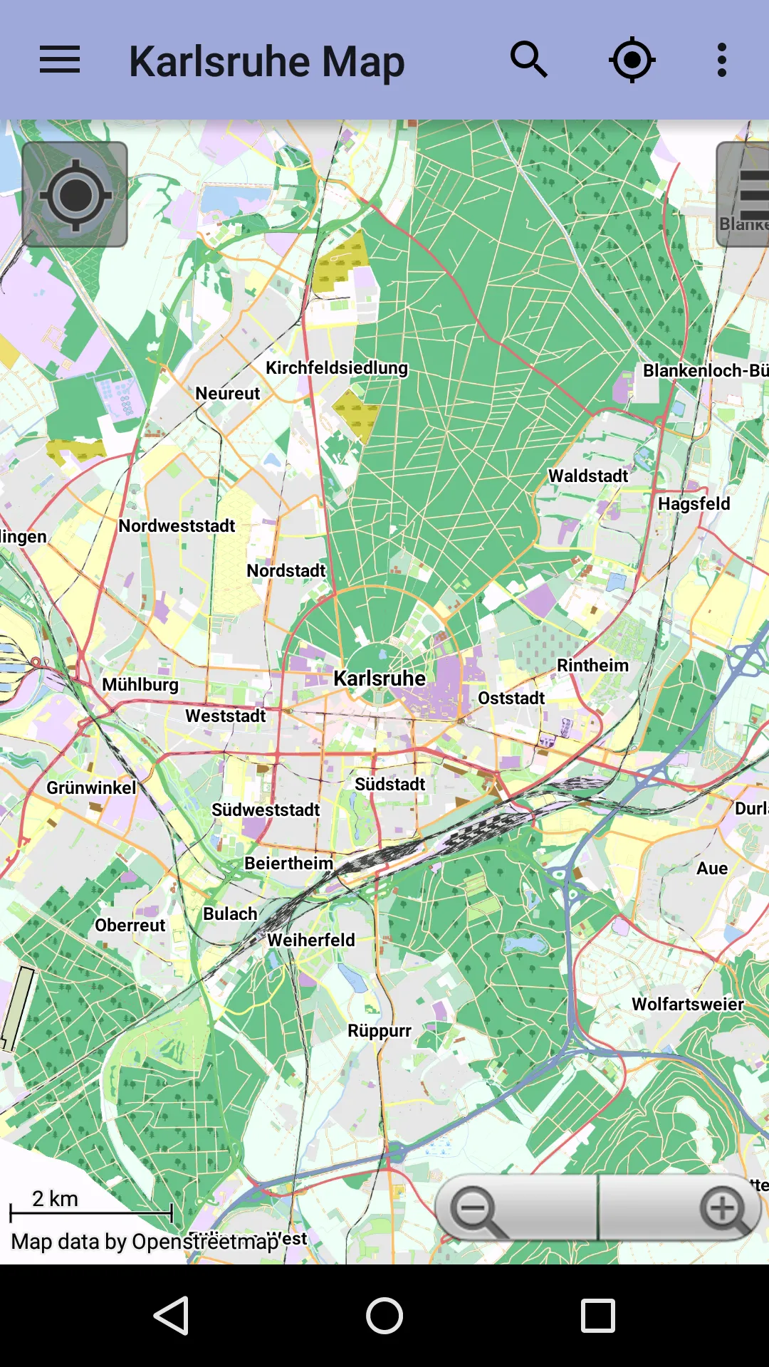 Karlsruhe City Map Lite | Indus Appstore | Screenshot