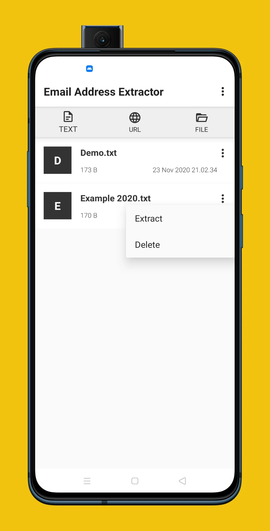 Email Address Extractor | Indus Appstore | Screenshot