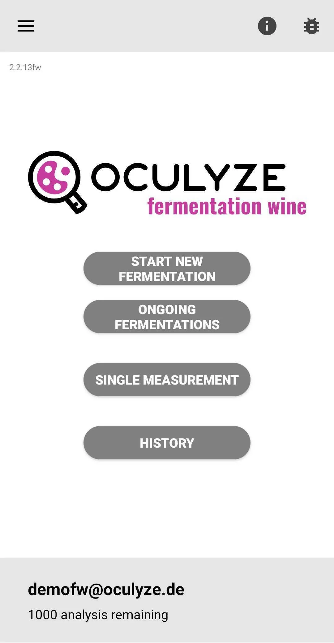 Oculyze FW Wine Yeast Counter | Indus Appstore | Screenshot