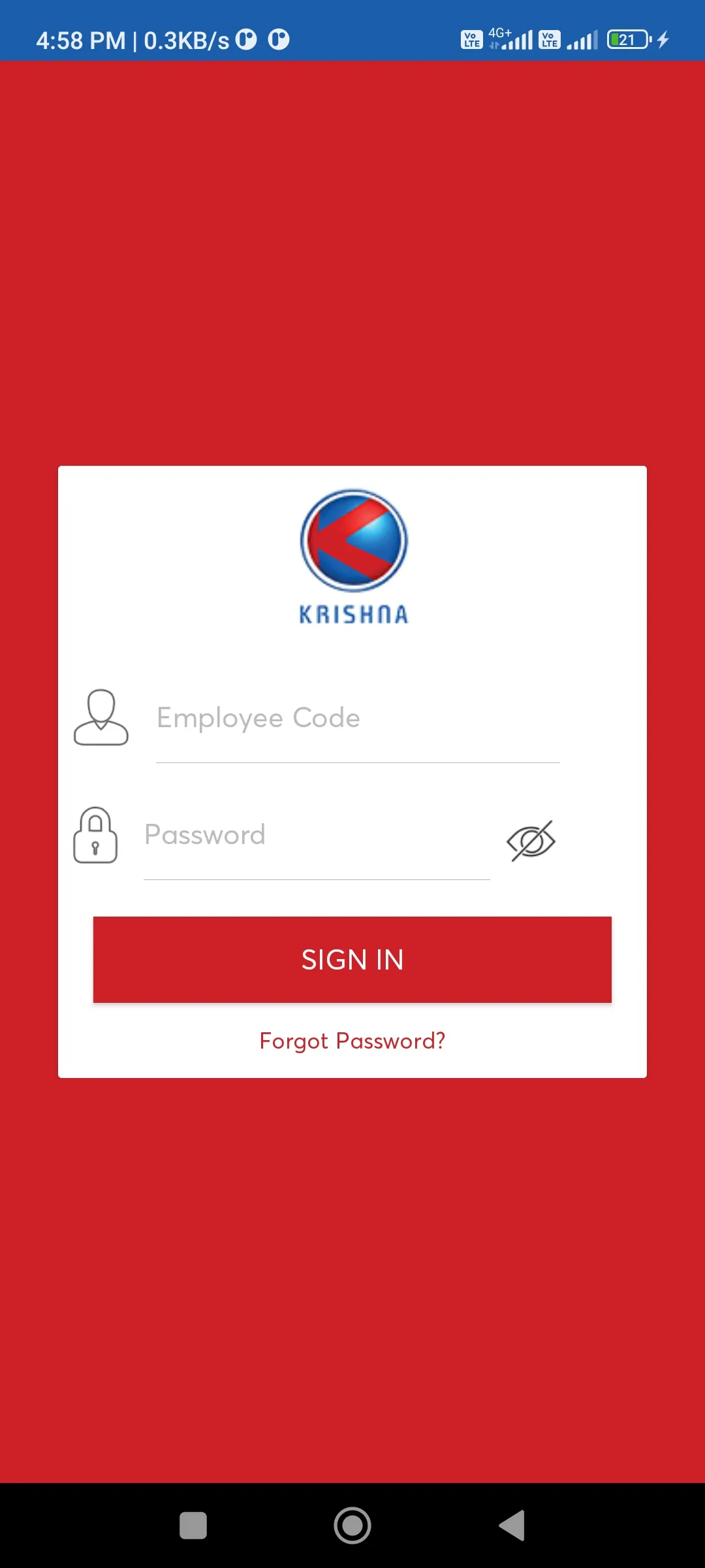 Officenet HR App Krishna Group | Indus Appstore | Screenshot