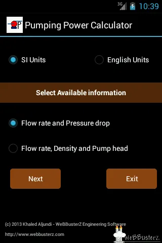 Pumping power calculator Lite | Indus Appstore | Screenshot