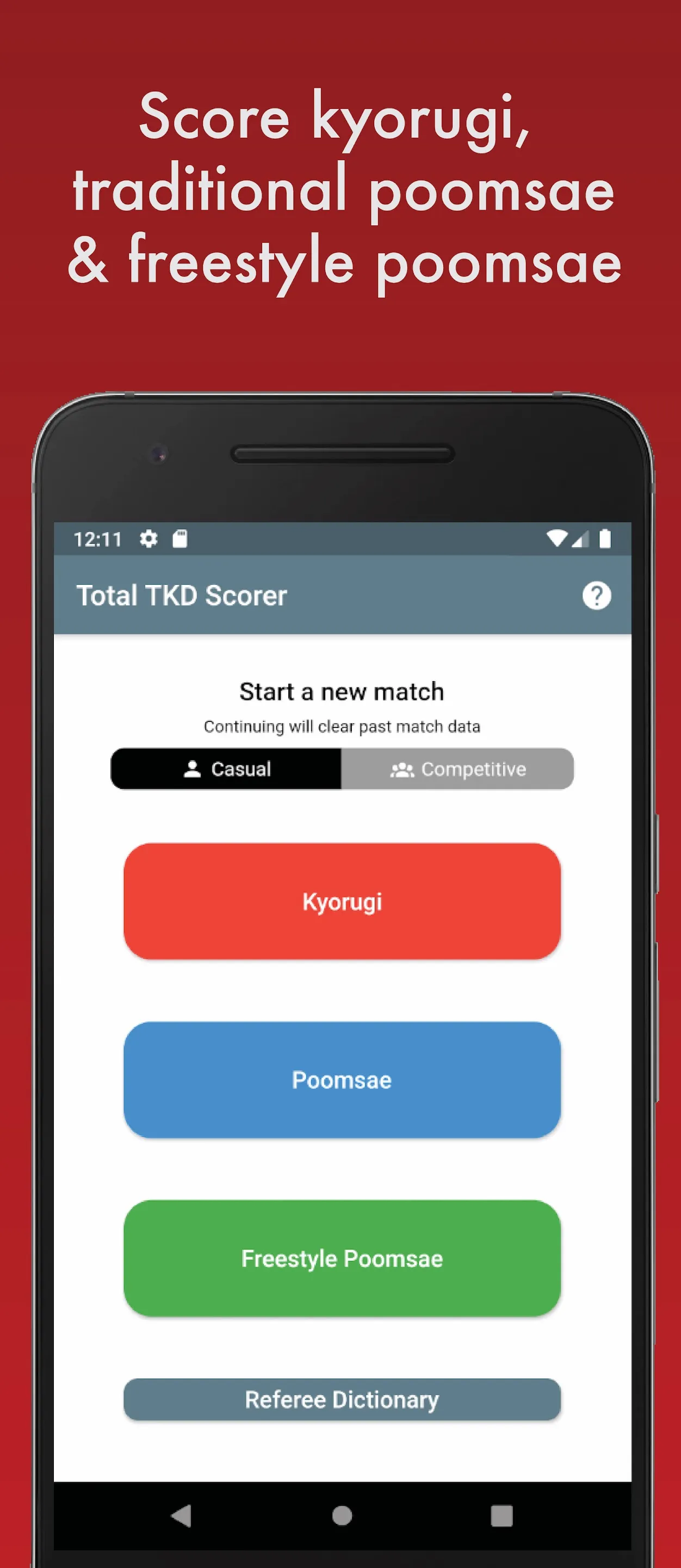 Total TKD Scorer | Indus Appstore | Screenshot