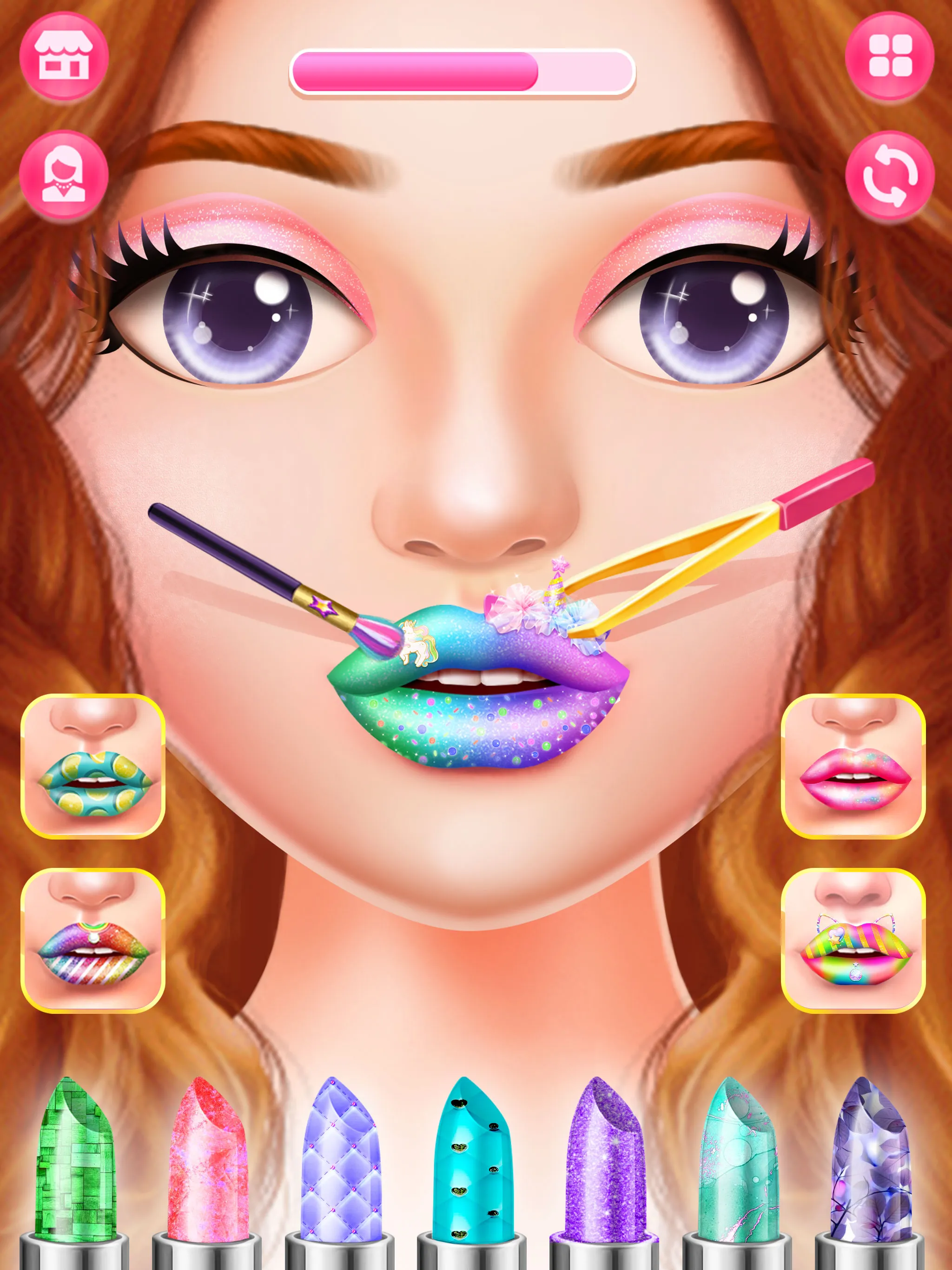 Lip Art DIY Makeover Games | Indus Appstore | Screenshot