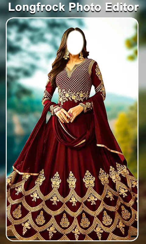 Long frock photo suit | Indus Appstore | Screenshot