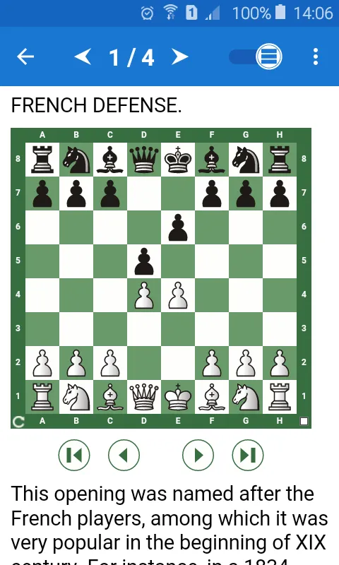 Chess Tactics: French Defense | Indus Appstore | Screenshot