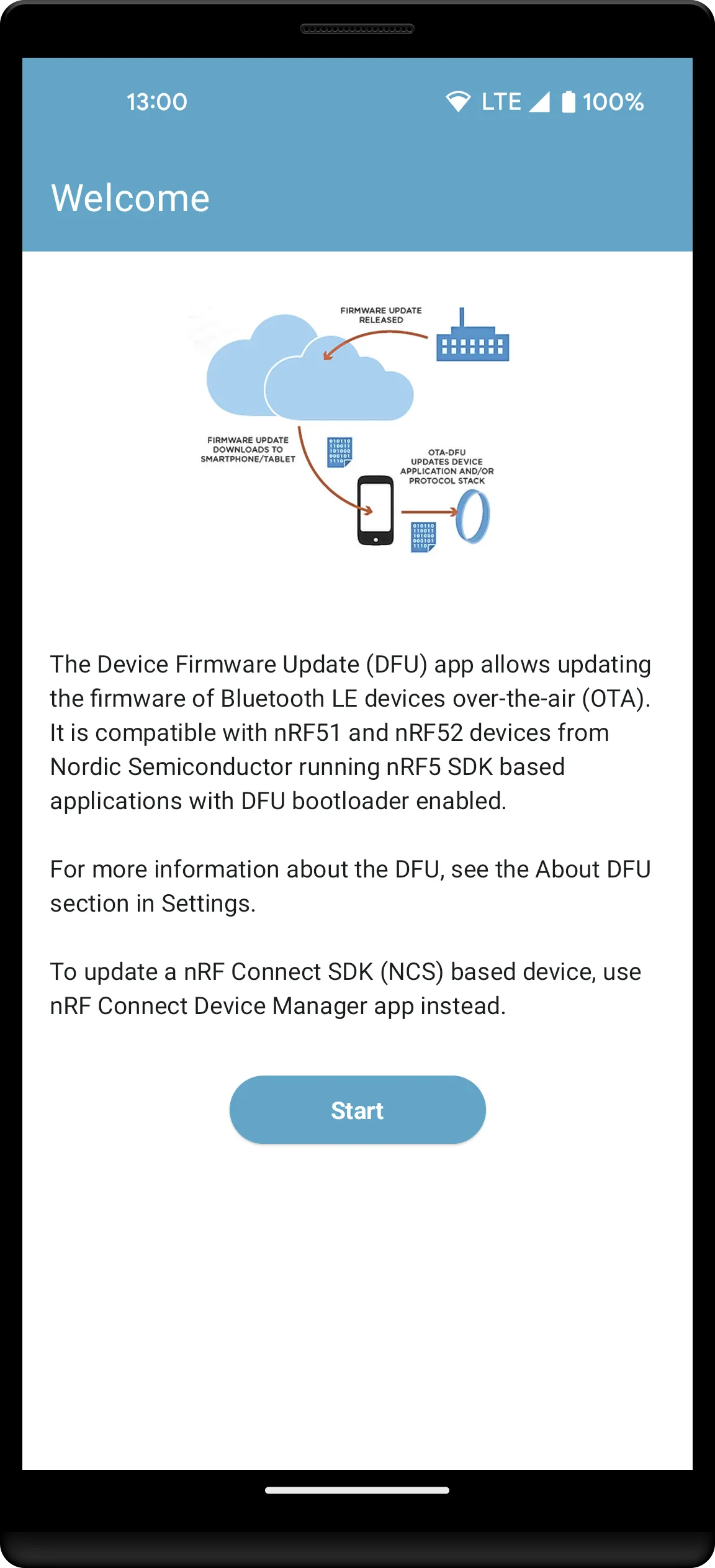 nRF Device Firmware Update | Indus Appstore | Screenshot