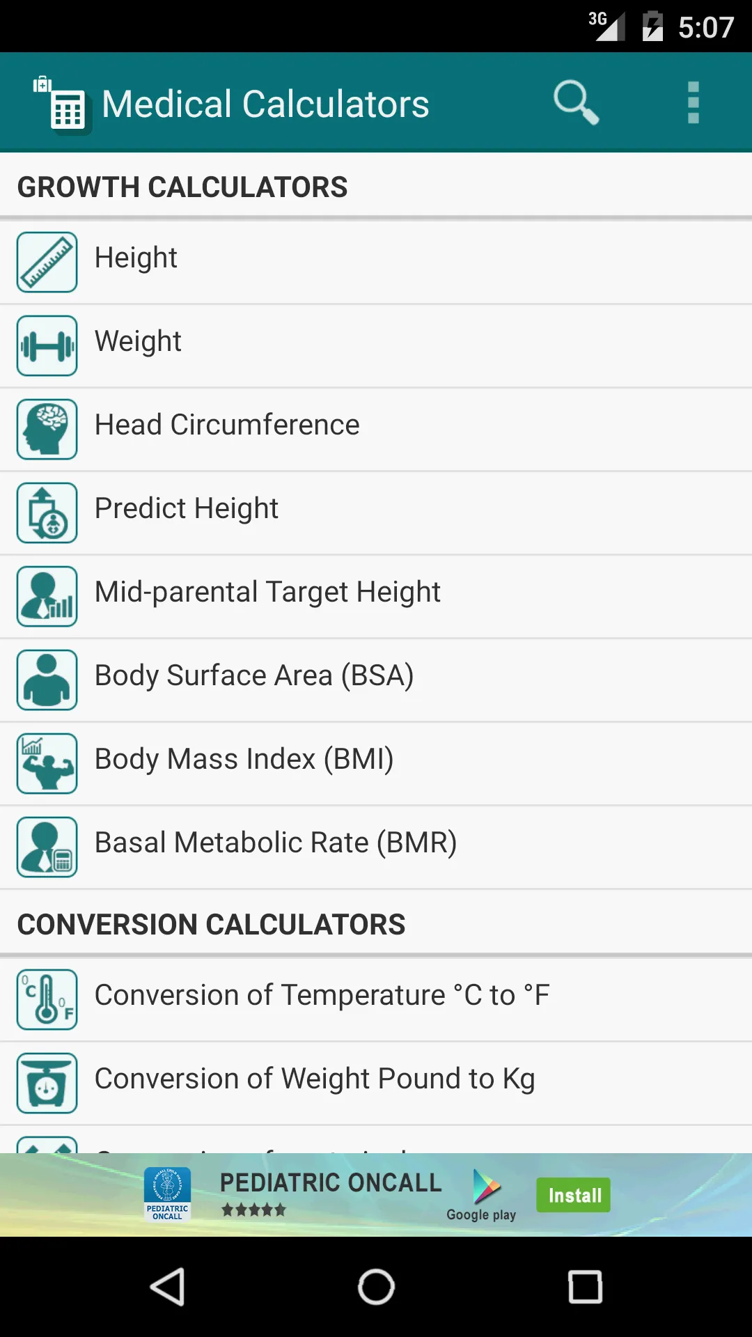 Medical Calculators | Indus Appstore | Screenshot