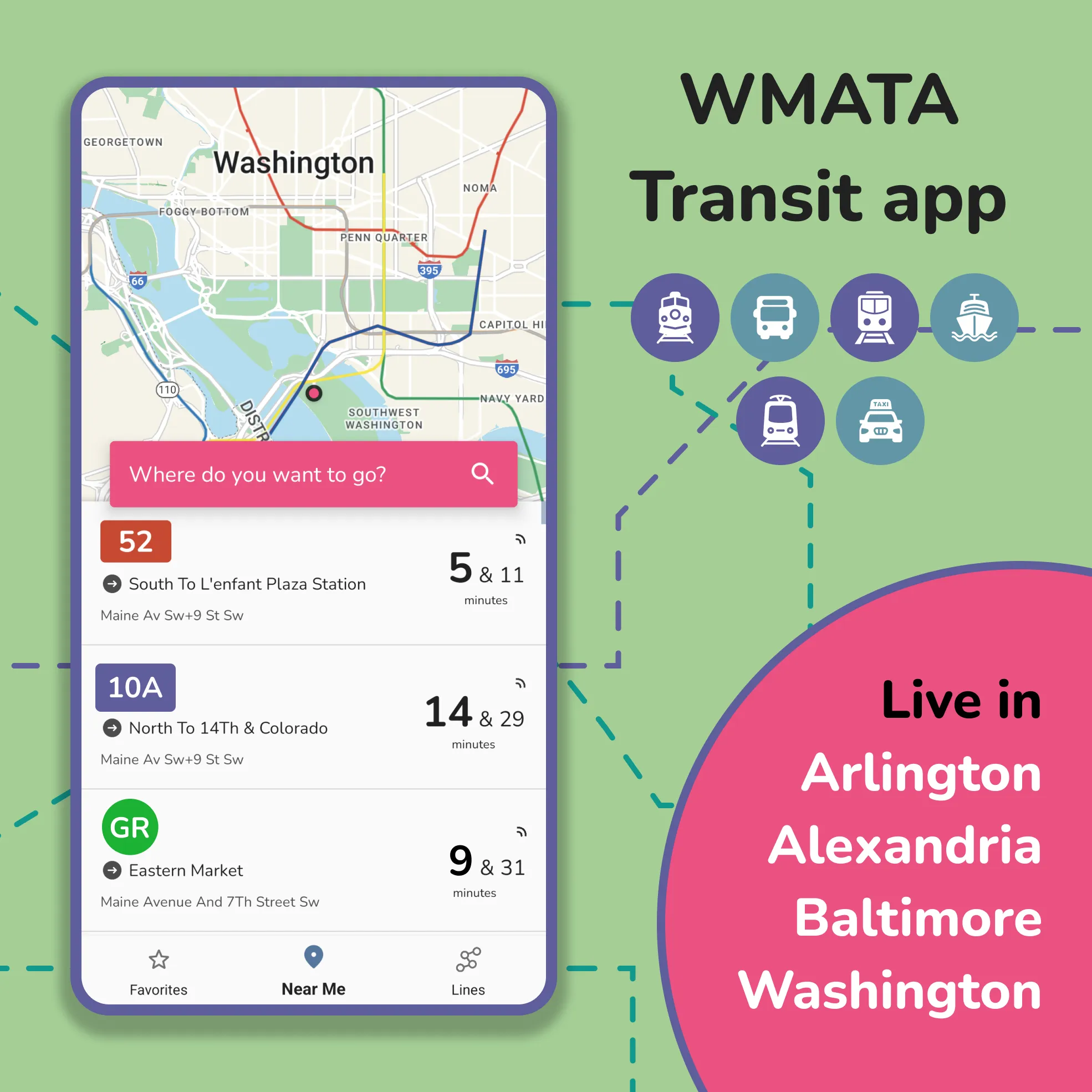 DC Transit: WMATA Metro Times | Indus Appstore | Screenshot