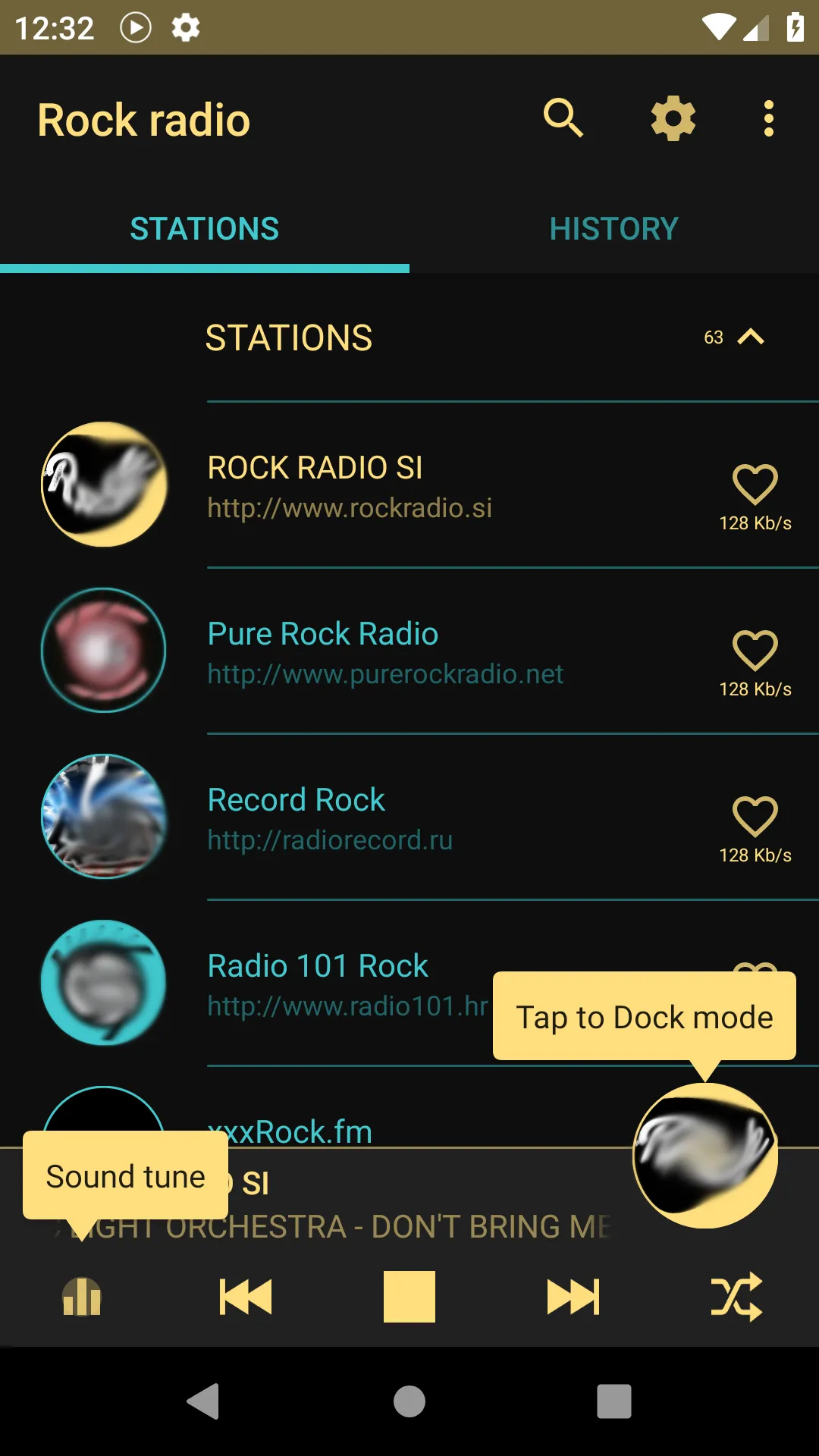 Rock Music online radio | Indus Appstore | Screenshot