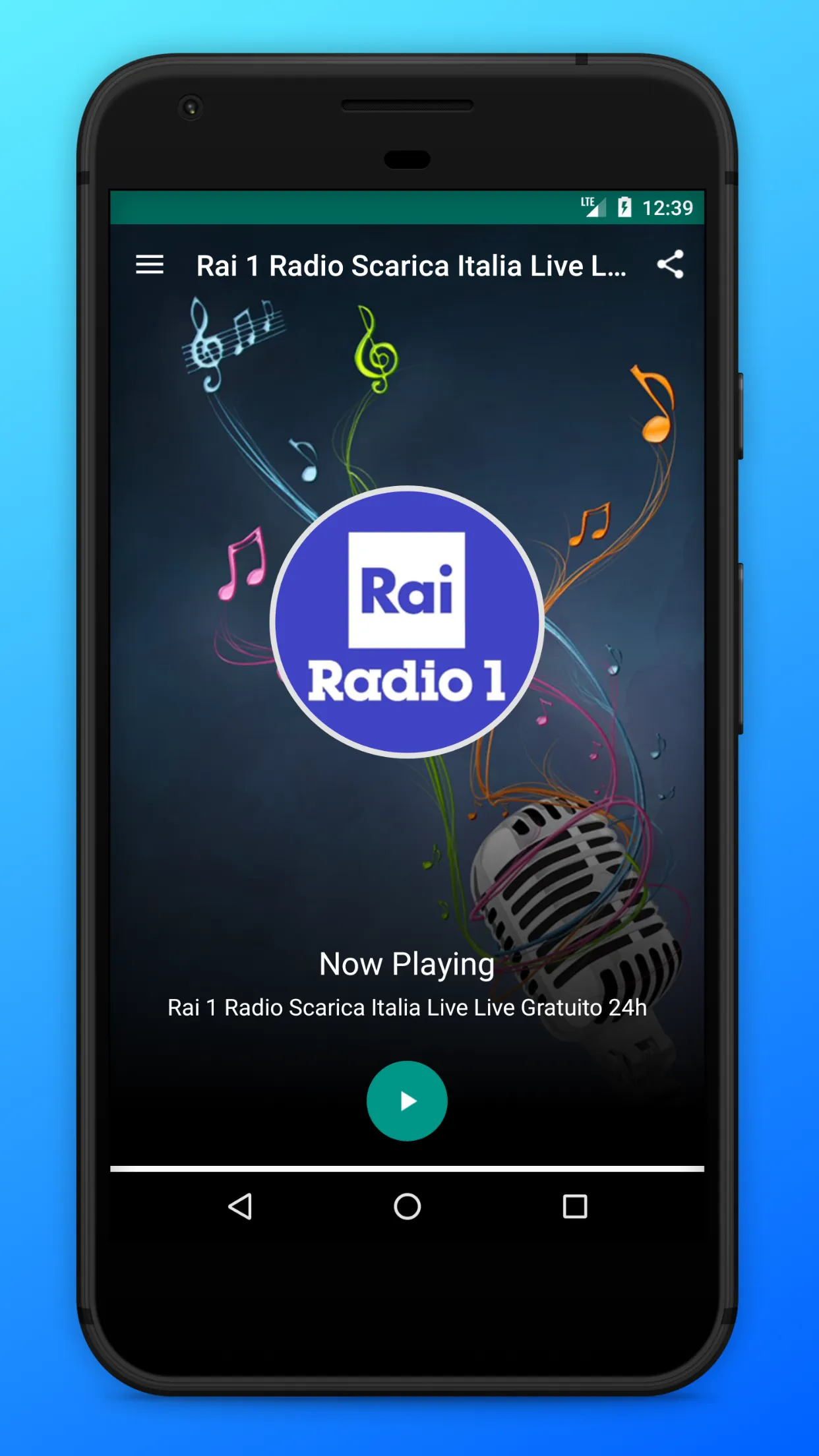 Rai Radio 1 Diretta App Italia | Indus Appstore | Screenshot