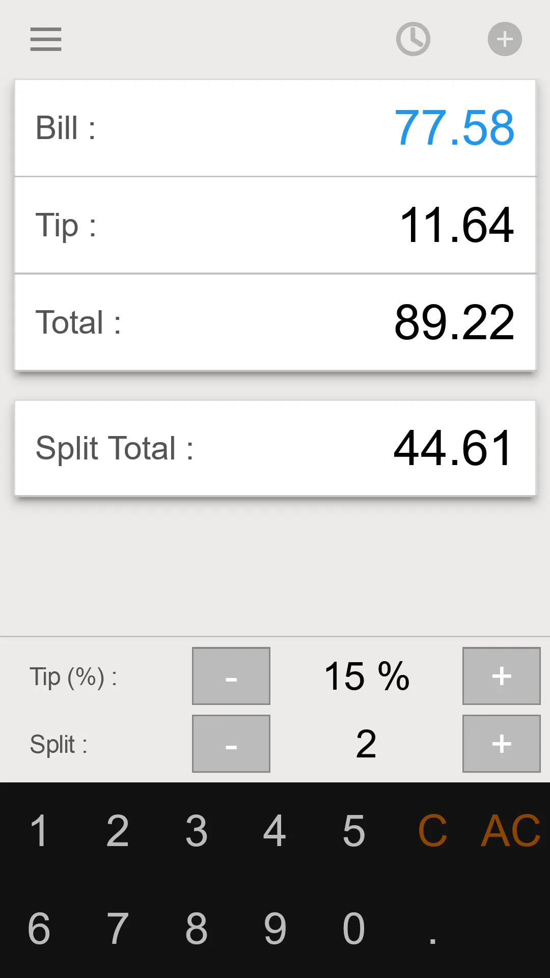 Tip Calculator - Split Bill | Indus Appstore | Screenshot