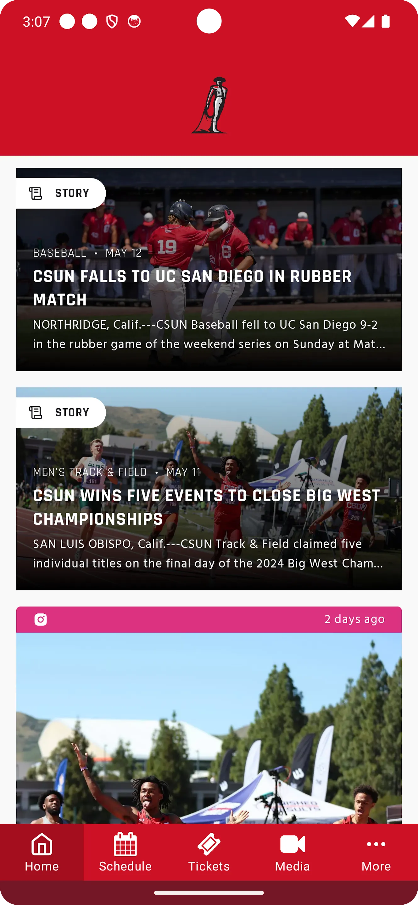 CSUN Athletics | Indus Appstore | Screenshot