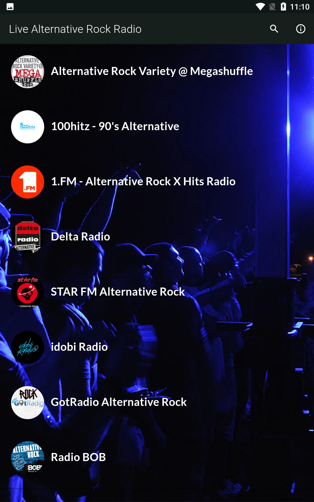 Live Alternative Rock Radio | Indus Appstore | Screenshot