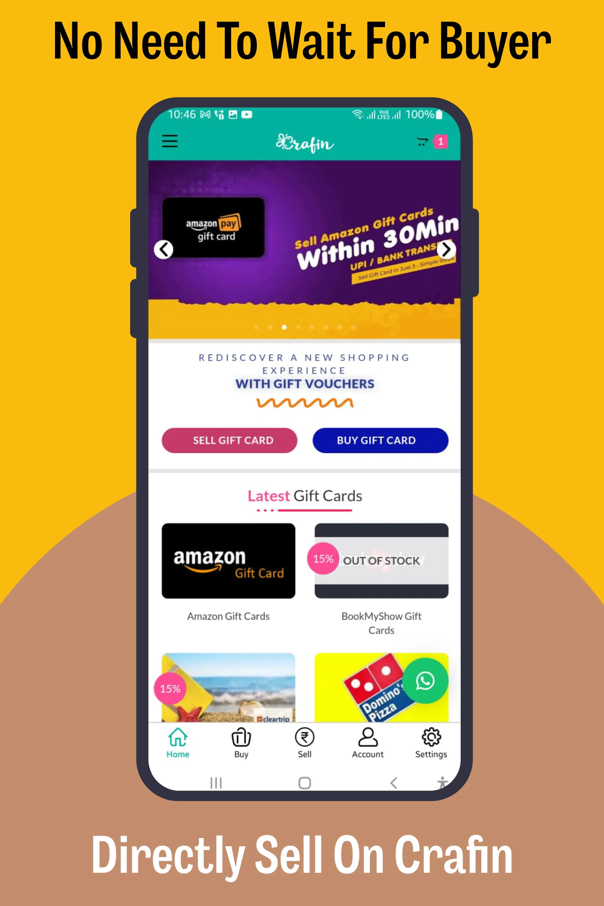Crafin - Sell Gift Cards | Indus Appstore | Screenshot
