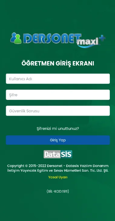 Dersonet Öğretmen Modülü | Indus Appstore | Screenshot