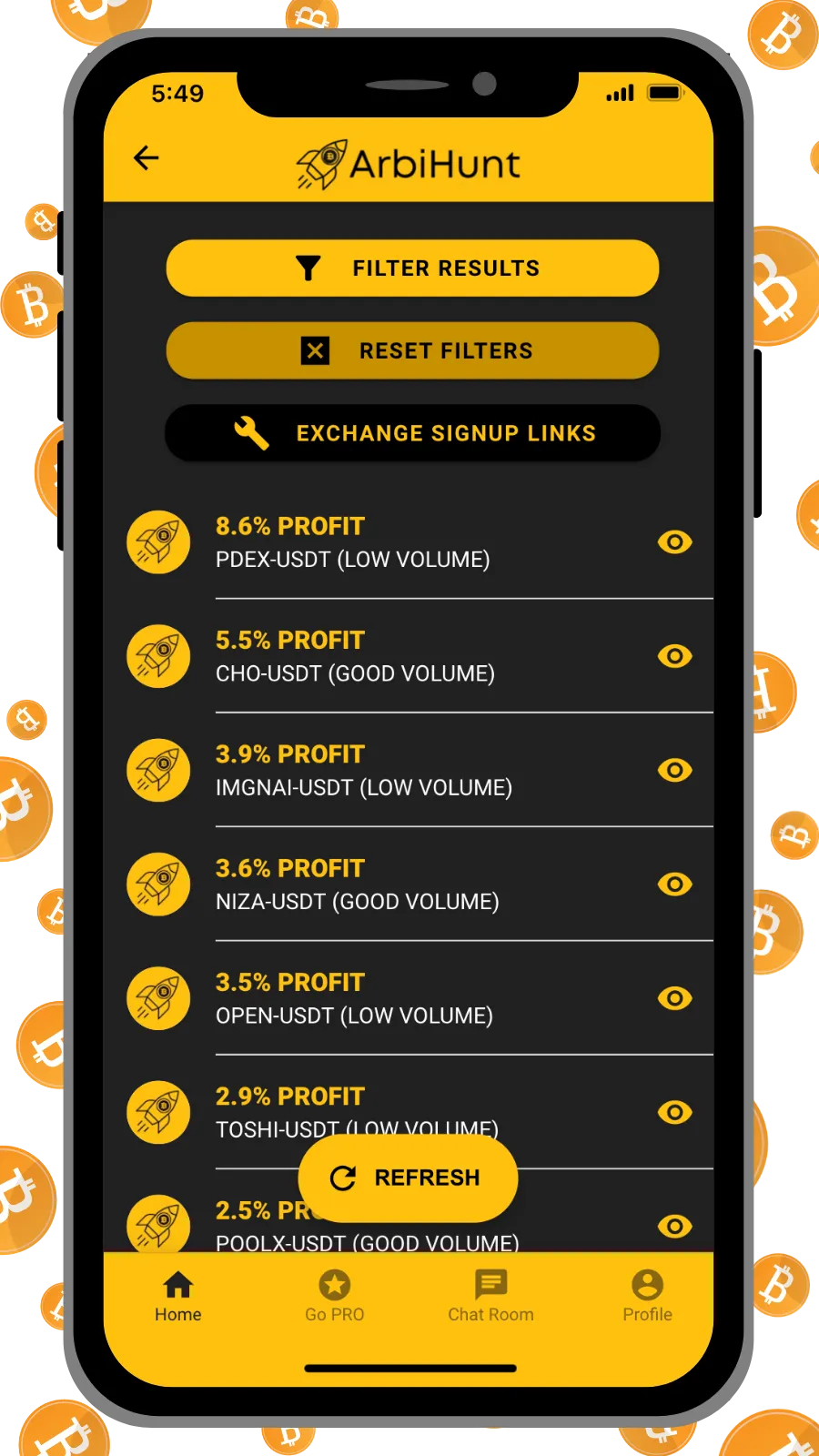 ArbiHunt - Crypto Arbitrage | Indus Appstore | Screenshot