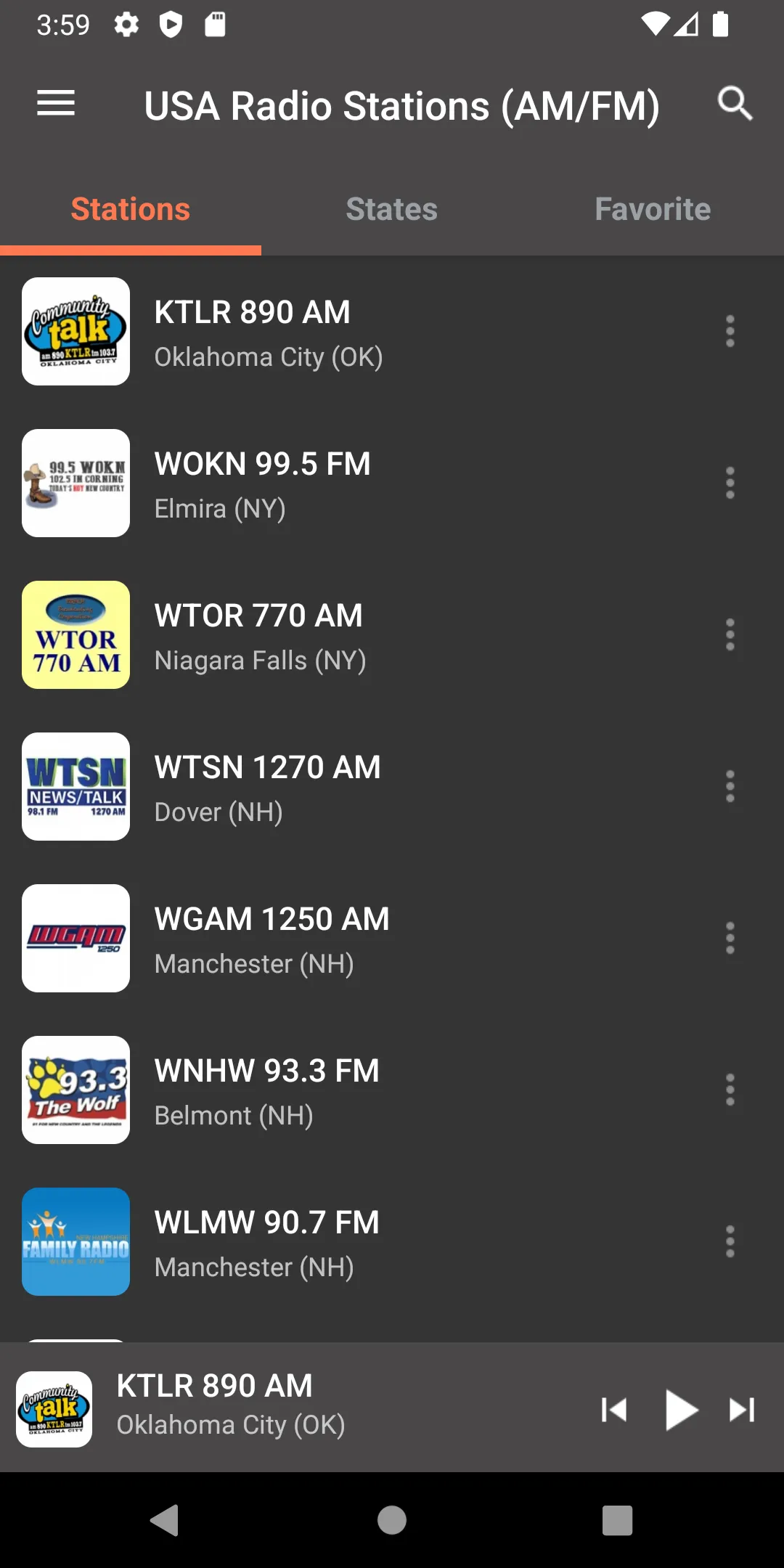 USA Radio Stations (AM/FM) | Indus Appstore | Screenshot