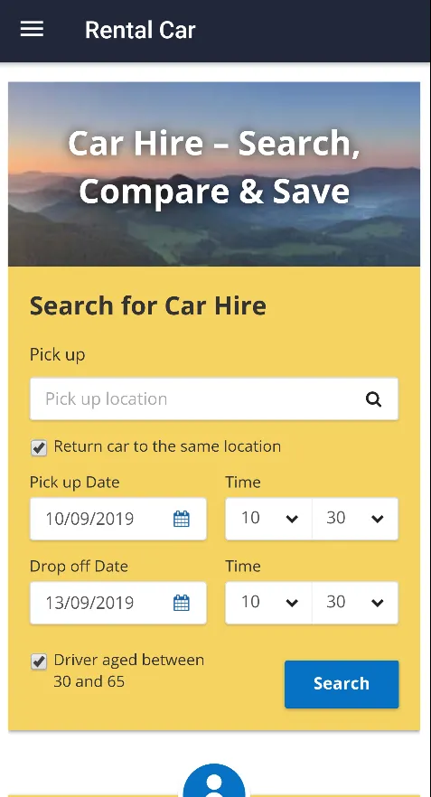 Rental Car | Indus Appstore | Screenshot