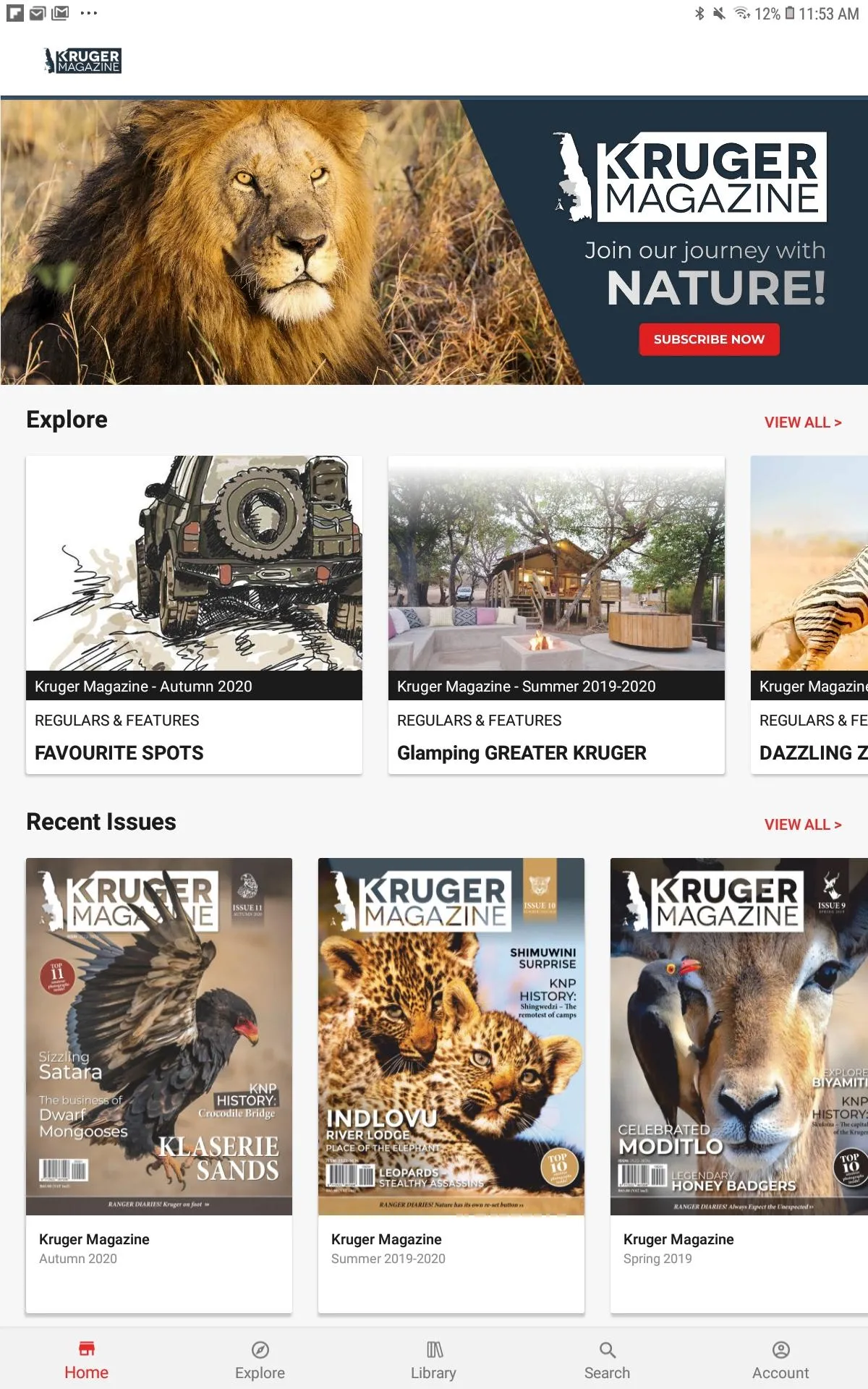 Kruger Magazine | Indus Appstore | Screenshot