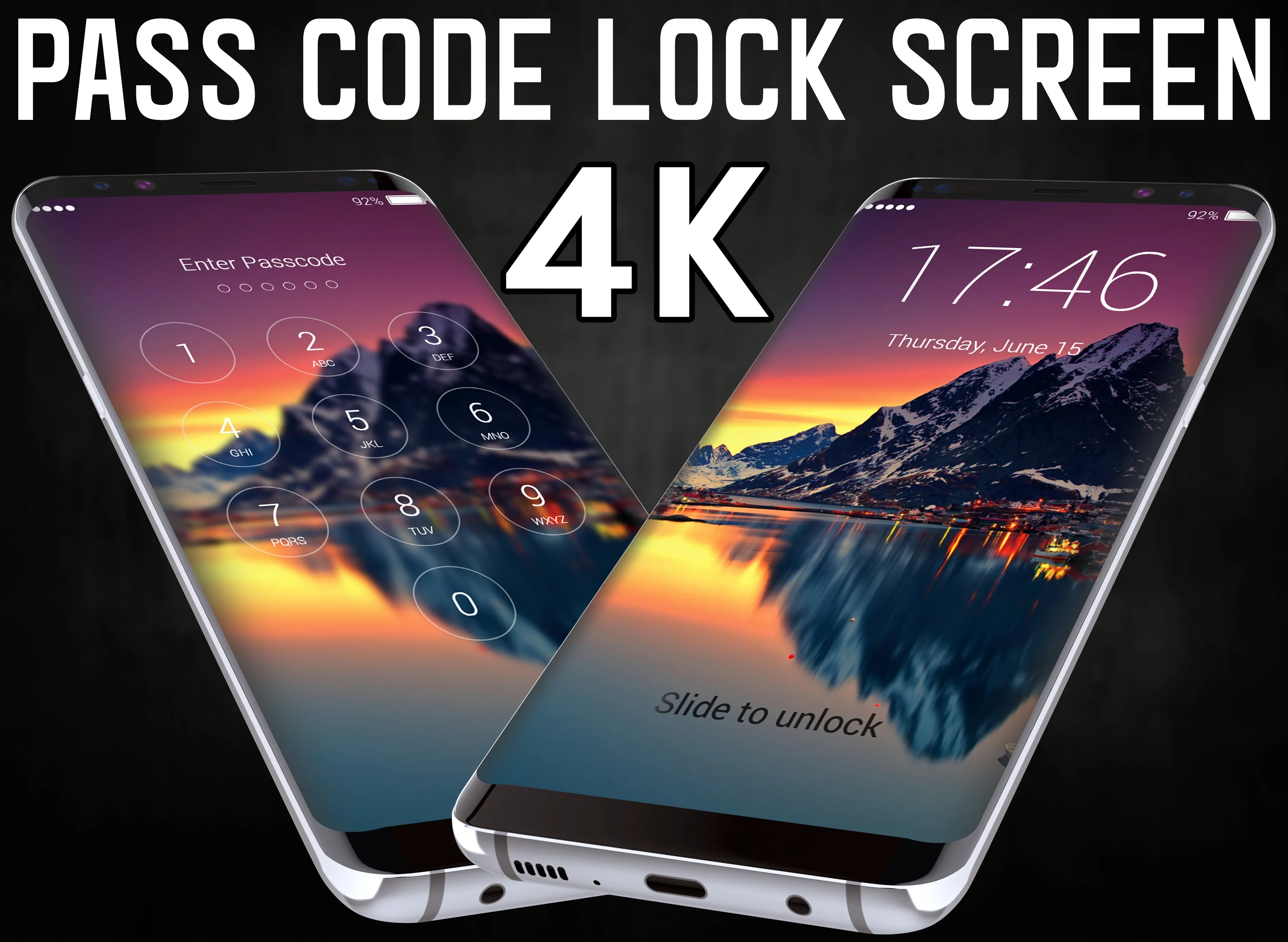 4K Pass Code Lock Screen | Indus Appstore | Screenshot