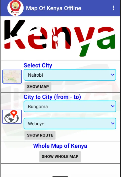 Map Of Kenya Offline | Indus Appstore | Screenshot