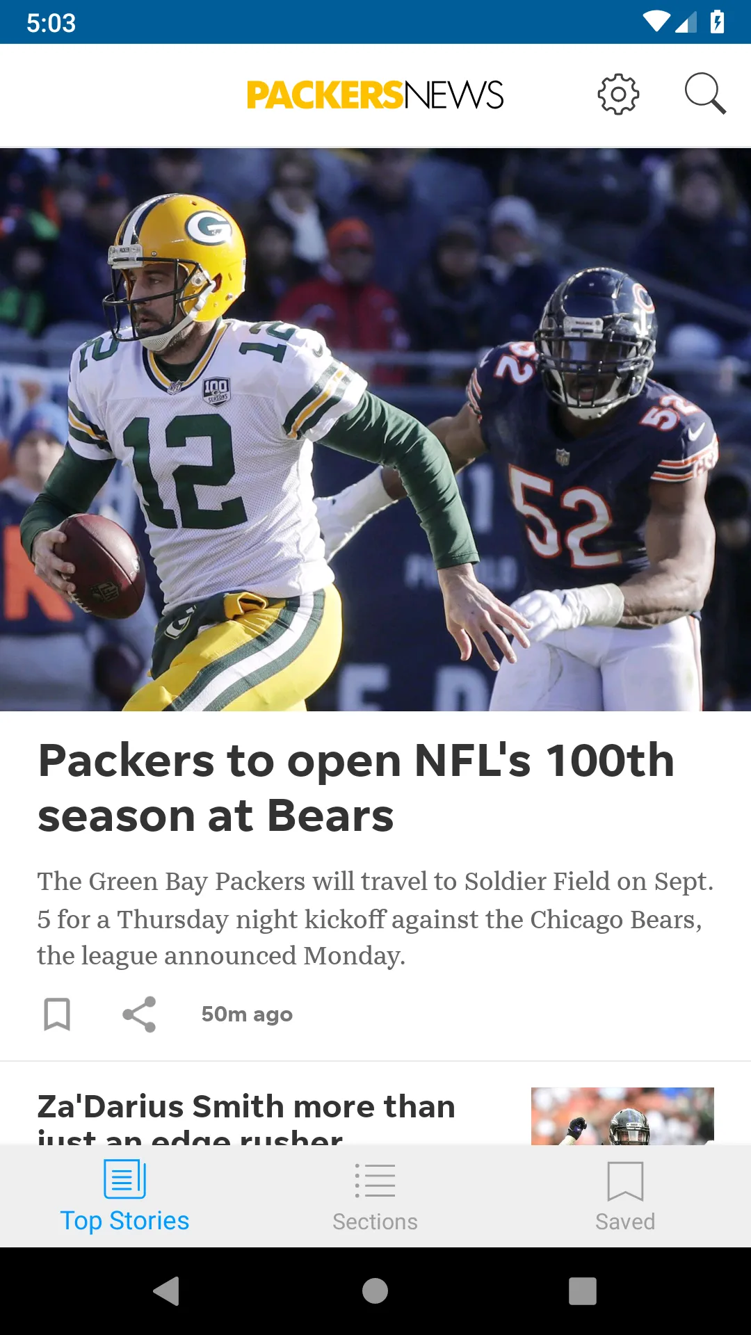 Packers News | Indus Appstore | Screenshot