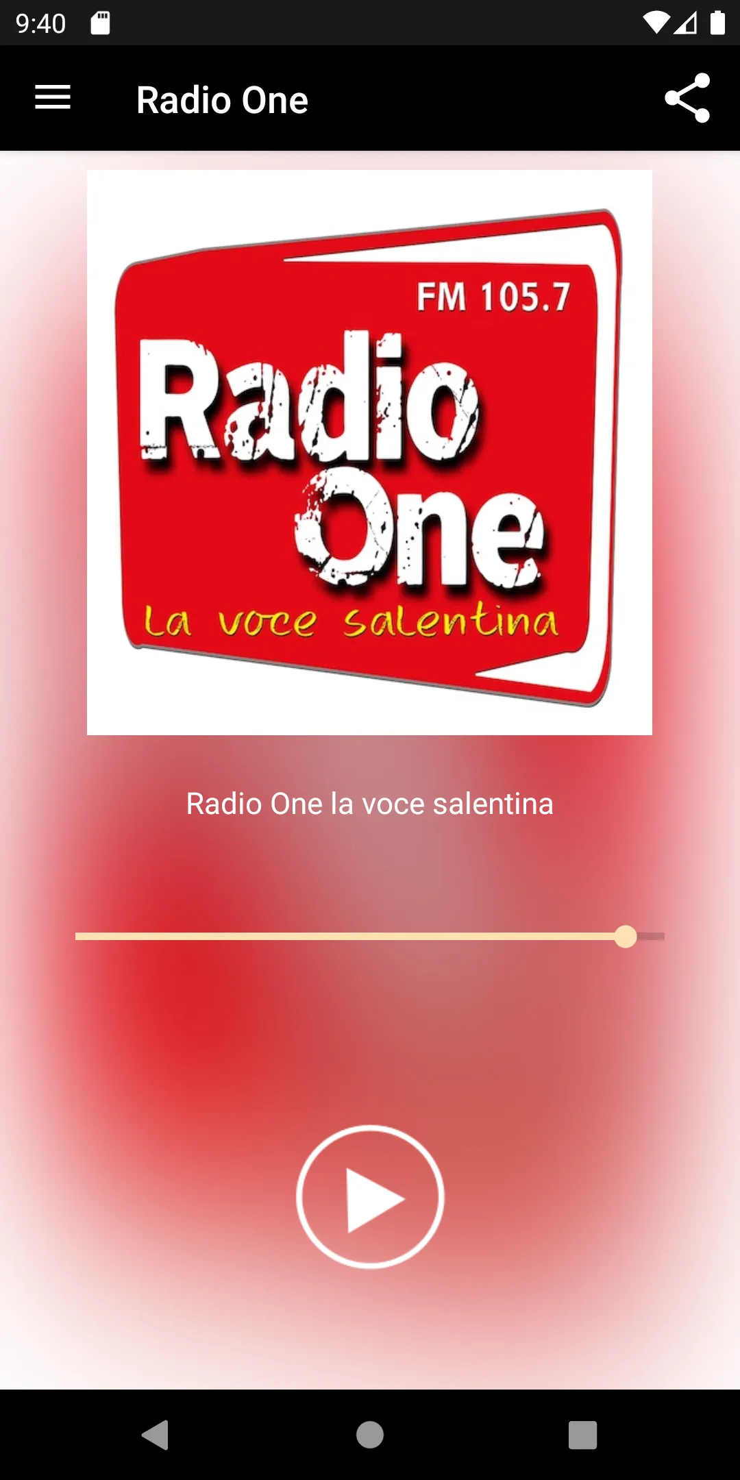 radio one la voce salentina | Indus Appstore | Screenshot