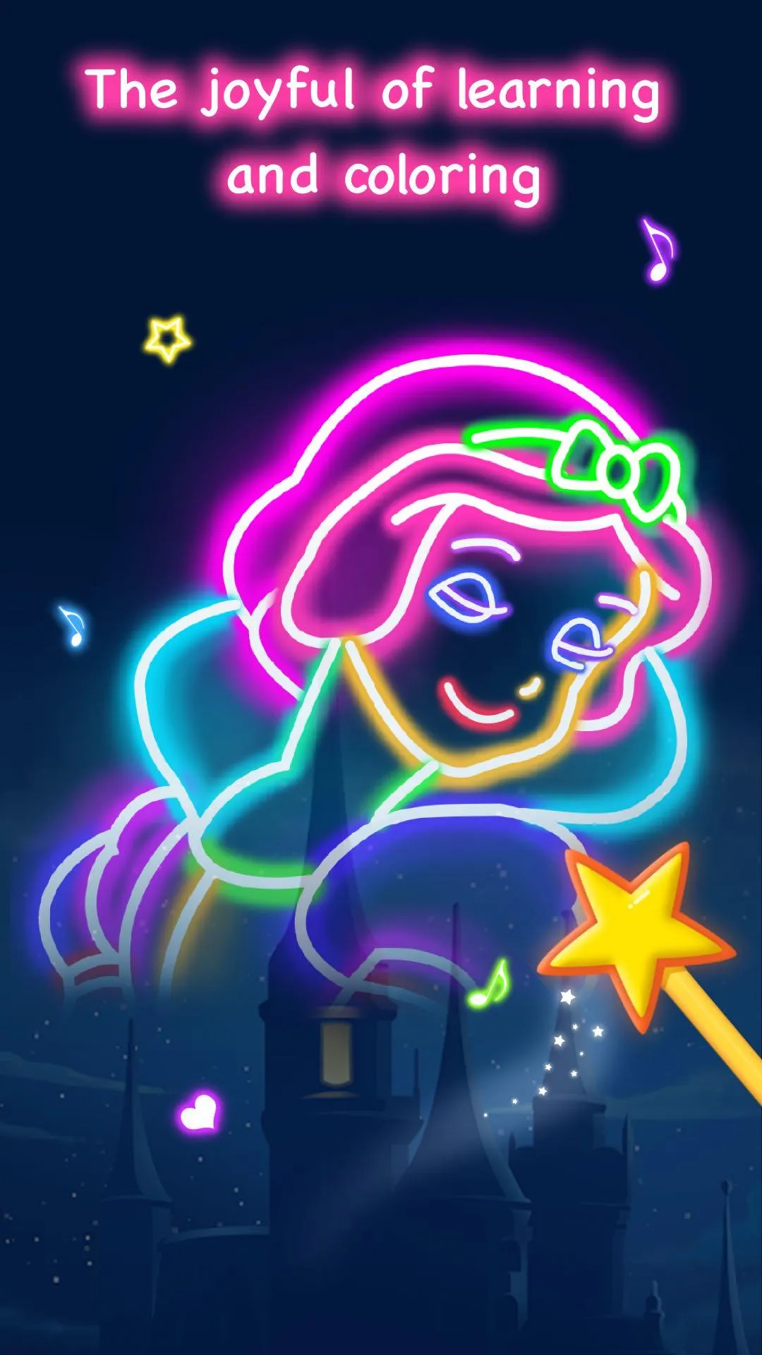 Learn To Draw Glow Princess | Indus Appstore | Screenshot