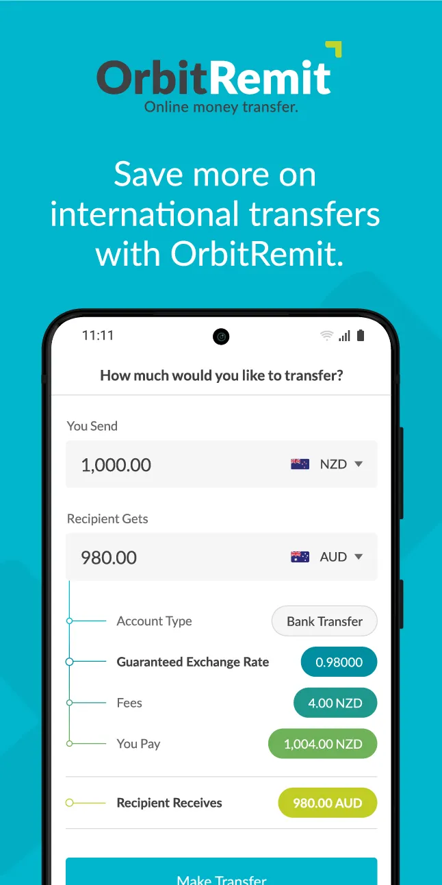 OrbitRemit Money Transfer | Indus Appstore | Screenshot