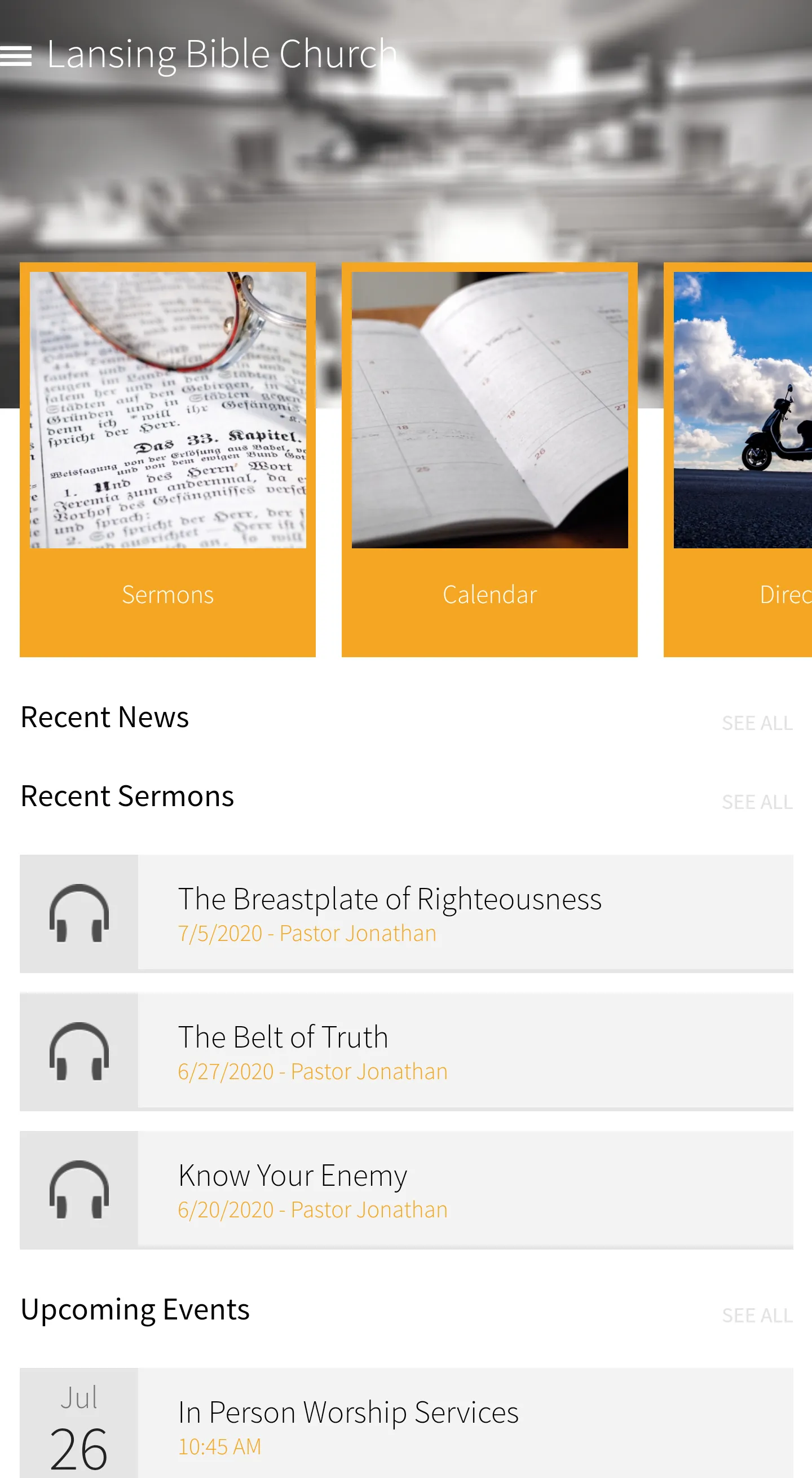 Lansing Bible Church | Indus Appstore | Screenshot