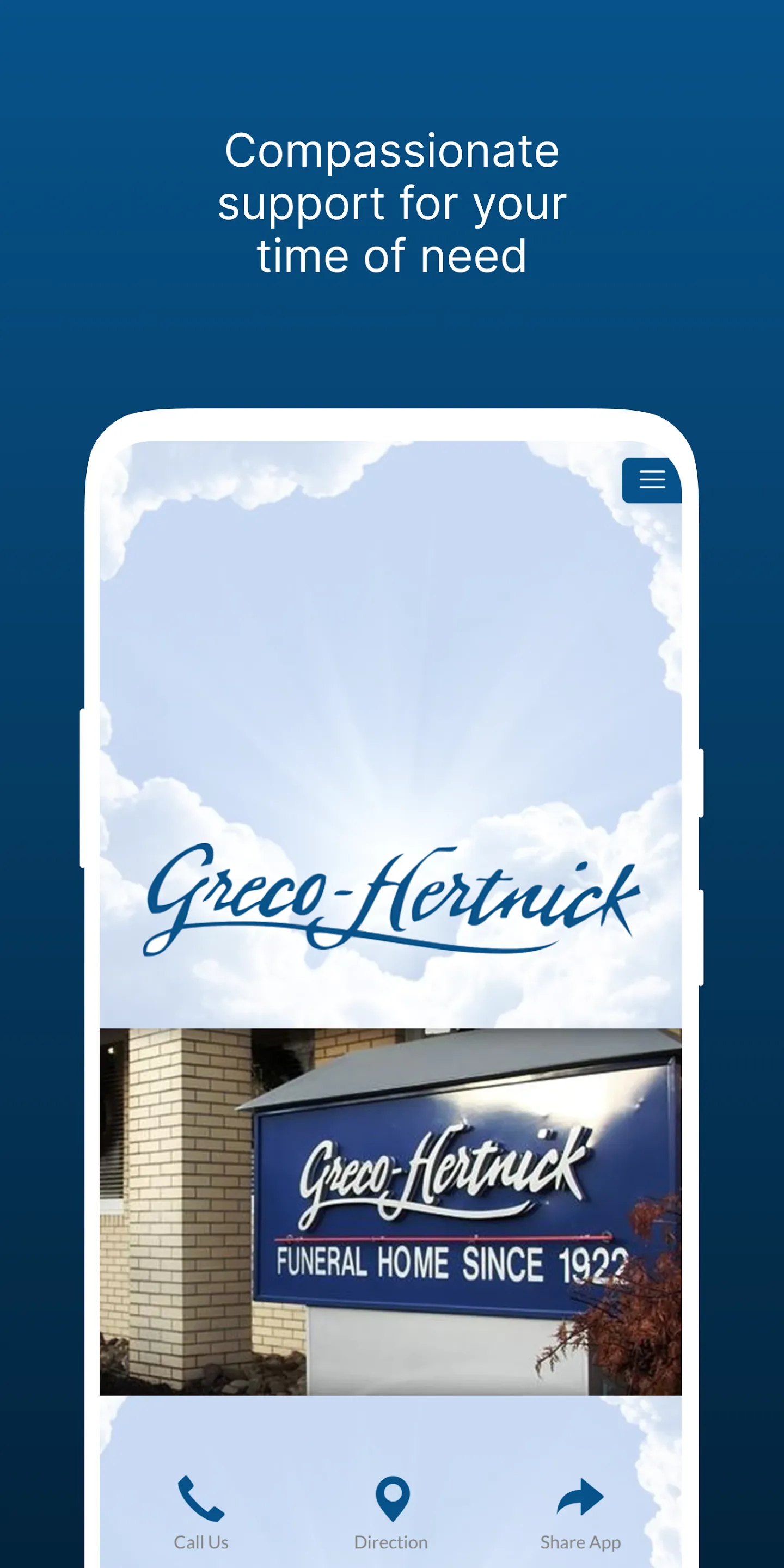 Greco Funeral Homes | Indus Appstore | Screenshot