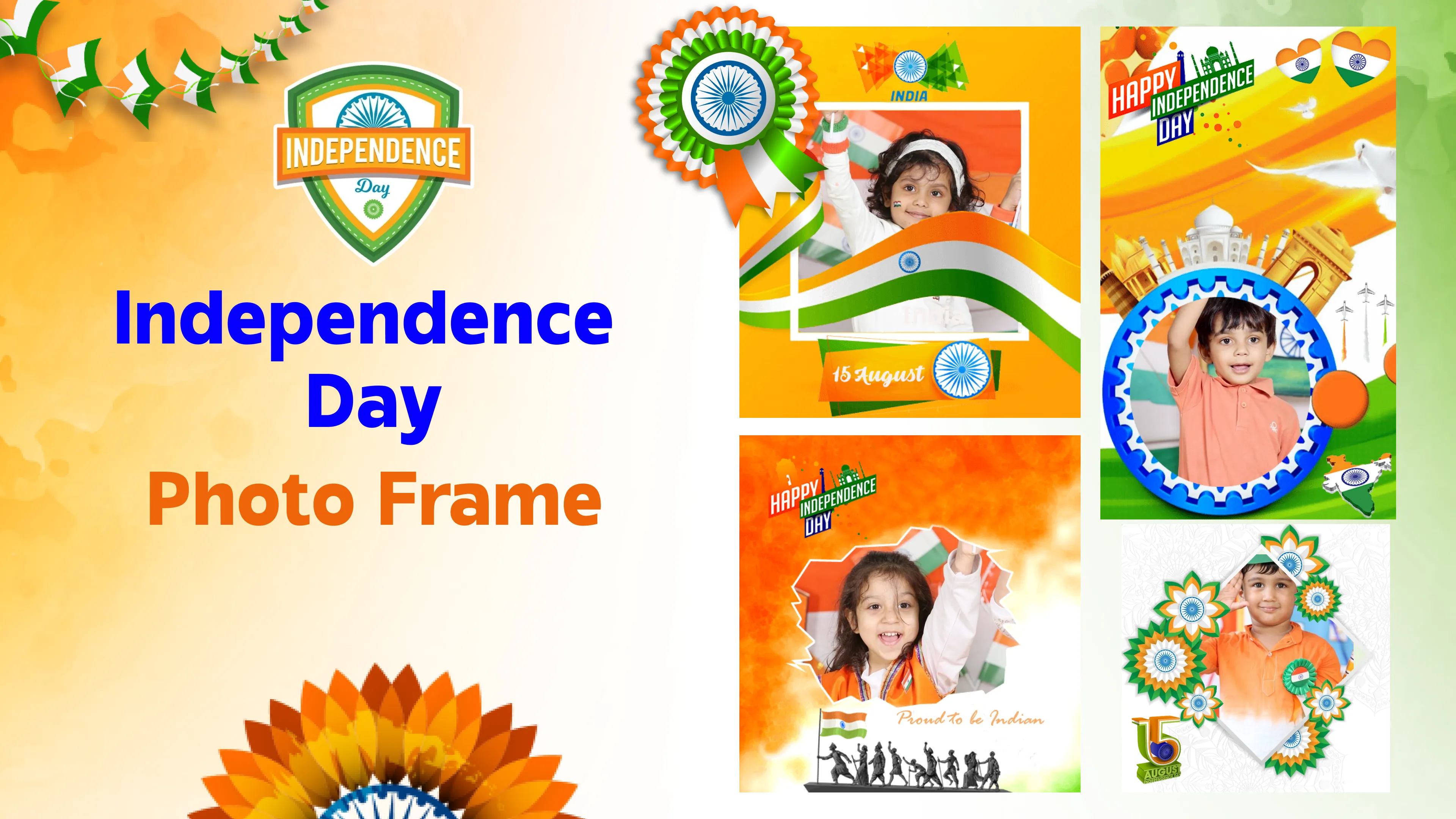 Independence Day Photo Frame | Indus Appstore | Screenshot