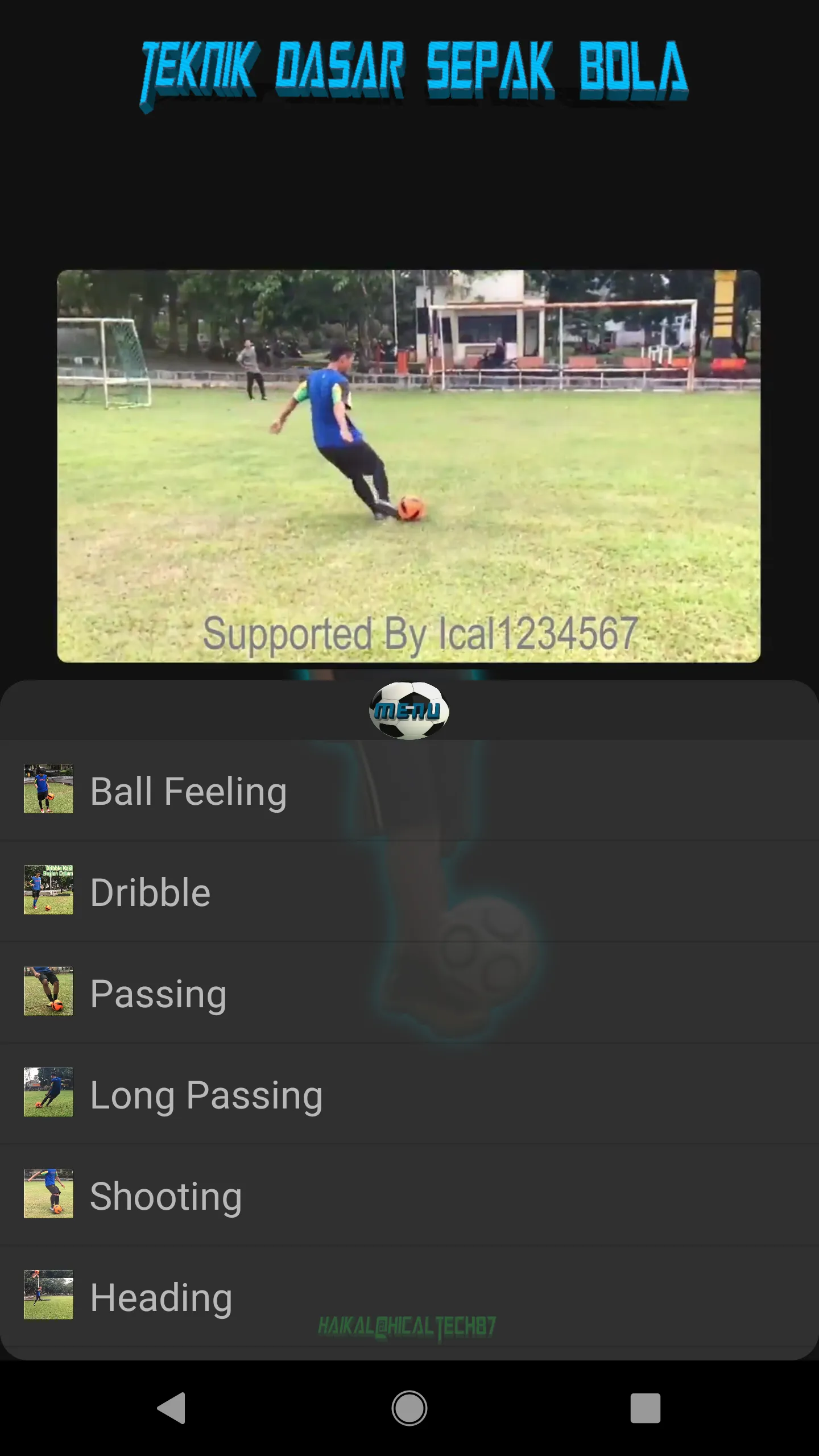 Soccer Basic Techniques | Indus Appstore | Screenshot