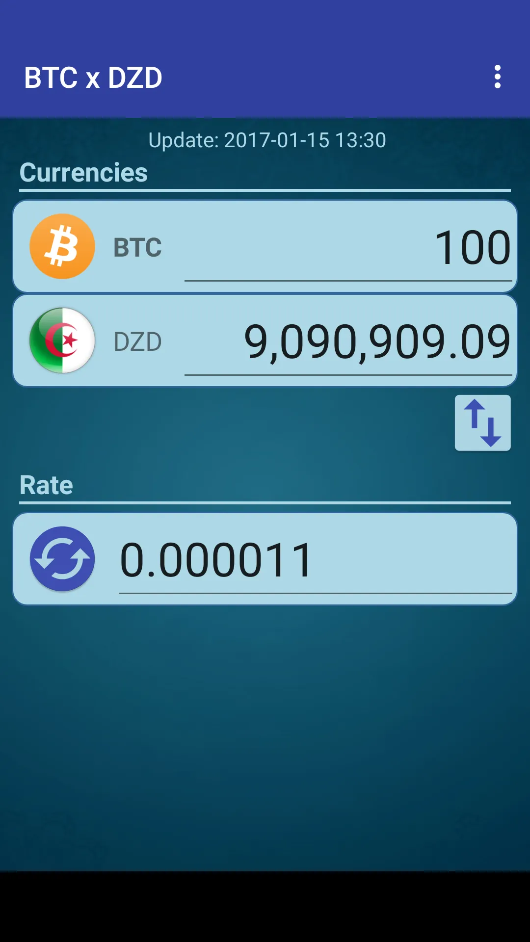 Bitcoin x Algerian Dinar | Indus Appstore | Screenshot