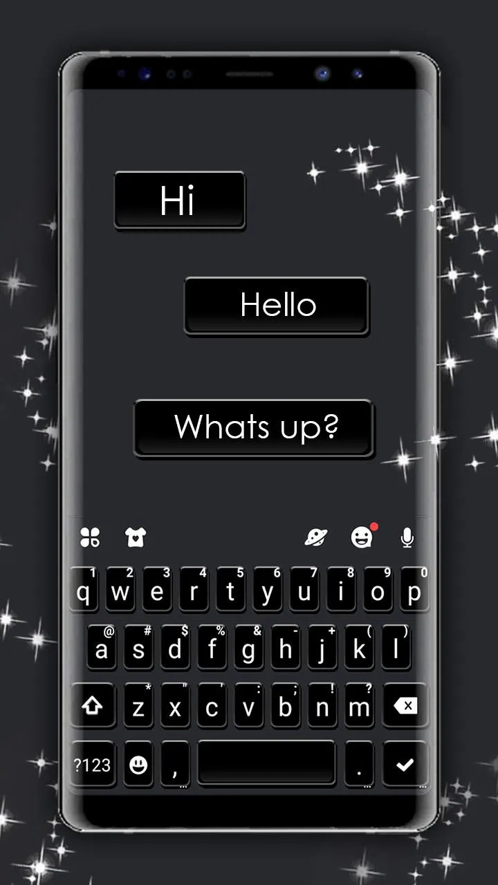 All Black SMS Theme | Indus Appstore | Screenshot