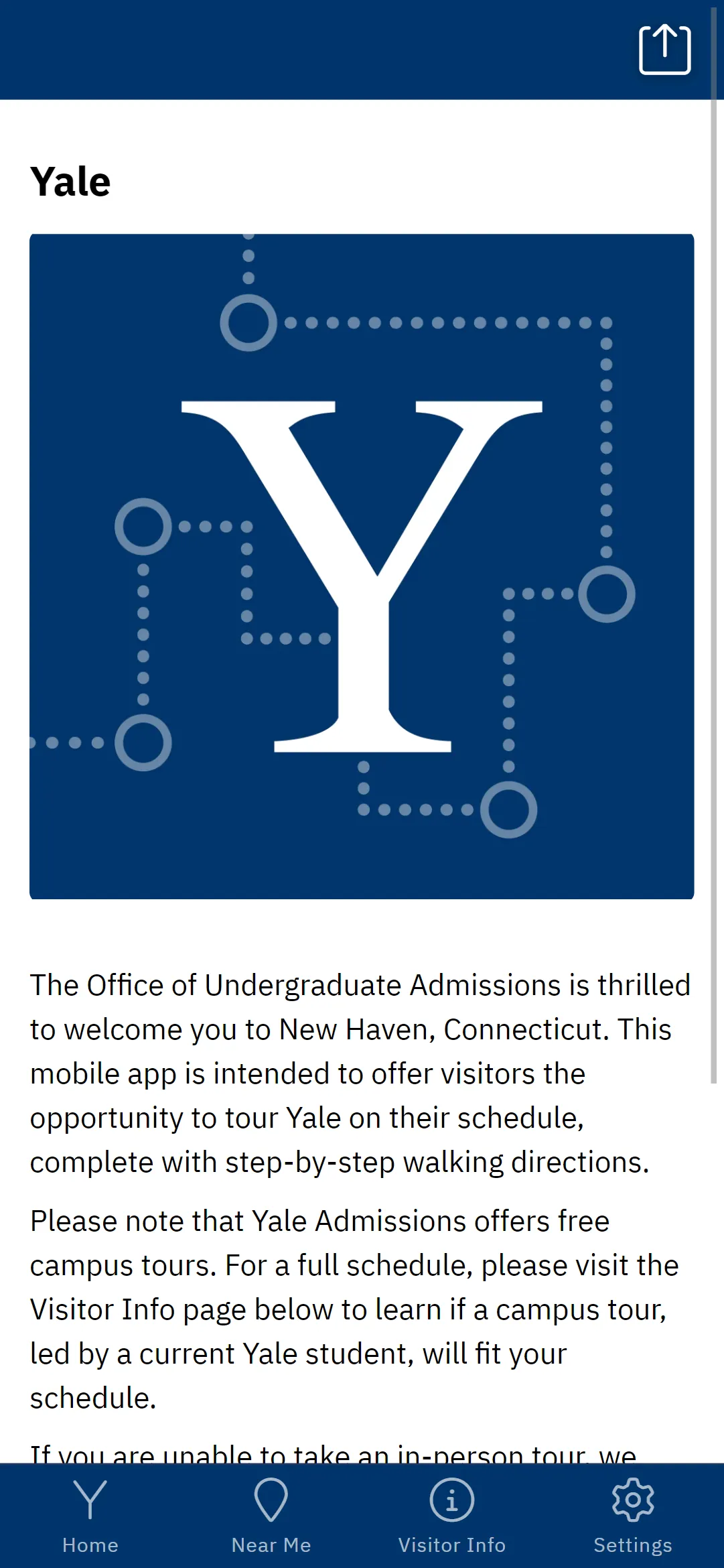 Yale Admissions Campus Tour | Indus Appstore | Screenshot